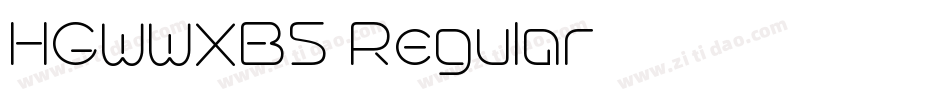 HGWWXB4 Regular字体转换